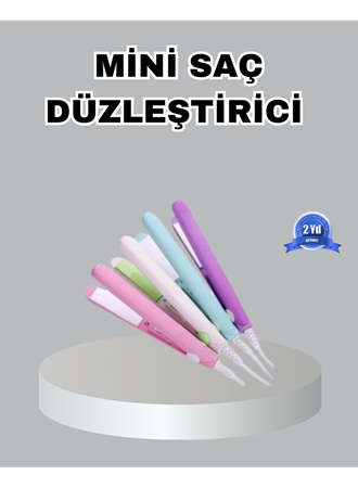 Mini Seramik Saç Düzleştirici – Kompakt Boy, 180°C Hızlı Isınma, Seyahat Tipi