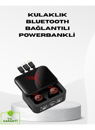 Powerbank Özellikli Bluetooth Kablosuz Kulaklık – Dokunmatik Kontrol, Uzun Pil Ömrü, Ergonomik Tasarım