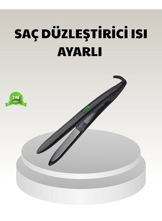 Dijital Ekranlı Isı Ayarlı Saç Düzleştirici –  Titanyum Plaka, Seyahat Dostu Tasarım