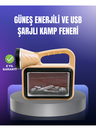 Solar Enerjili Alev Lambası – El Feneri ve Dekoratif Işık