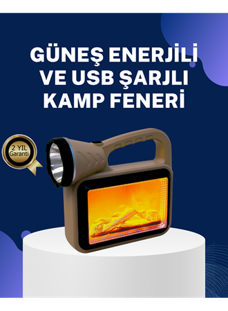 Solar Alev Lambası – Kamp, Bahçe ve Dış Mekan İçin