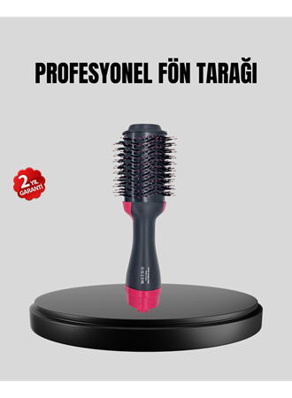 220°C Profesyonel Fön Tarağı – Negatif İyon Teknolojili, 3 Isı Kademeli, 1200W
