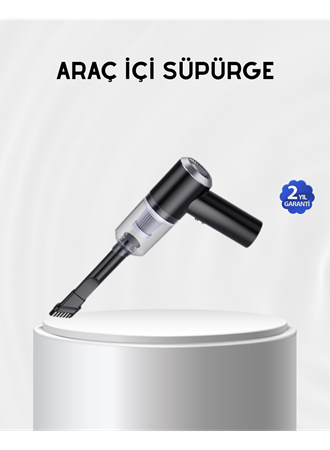 Kablosuz El Süpürgesi – Araç İçi Temizlik İçin 5500PA Güçlü Emiş, USB Şarjlı