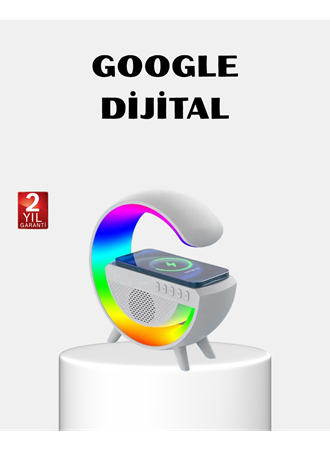 RGB Işıklı Kablosuz Şarjlı Hoparlör – FM Radyolu Akıllı Gece Lambası