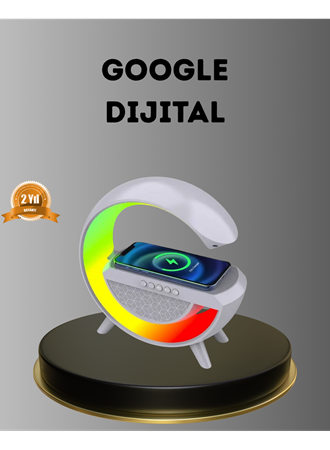 Bluetooth 5.0 Hoparlör – Kablosuz Şarj, RGB Gece Lambası ve FM Radyo