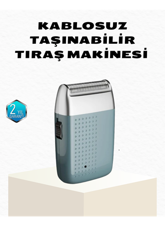 Şarjlı Kuru Kullanım Tıraş Makinesi – Kablosuz, Taşınabilir