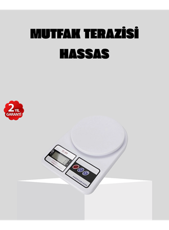 LCD Ekranlı Hassas Dijital Mutfak Terazisi – 5kg Kapasite, 1g Hassasiyet