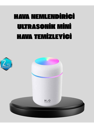 Taşınabilir USB Mini Nemlendirici – LED Aydınlatmalı, Çift Püskürtme Modu