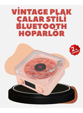 Retro Kristal Netliğinde Ses – Gece Işıklı Retro Bluetooth Hoparlör