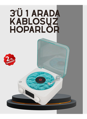 Stereo Sesli Gece Lambalı Bluetooth Hoparlör – Şık Vintage Tasarım