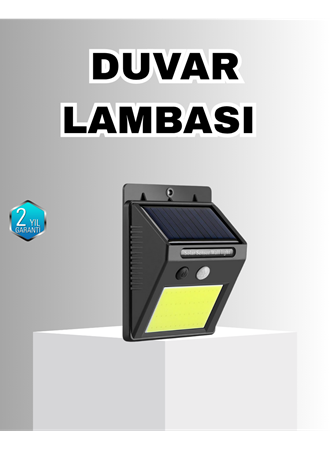 Solar Güçlü LED Dış Mekan Lambası – Güneş Enerjisiyle Şarj Olan Sensörlü Bahçe Işığı