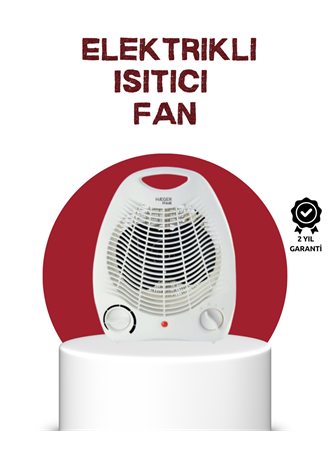 2000W Taşınabilir Elektrikli Fanlı Isıtıcı – Hızlı Isınma, Kompakt Boy