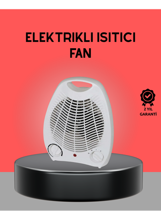 Mini Elektrikli Isıtıcı 2000W – Termostatlı Fanlı Isıtma, Taşınabilir Tasarım