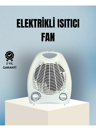 Fanlı Elektrikli Isıtıcı – 3 Kademeli Isı Ayarı ve Güvenli Kullanım