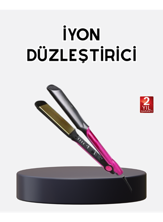 İyonik Saç Düzleştirici – 220°C Isıya Kadar Çıkan, LED Göstergeli ve Eşit Isı Dağılımlı Plaka