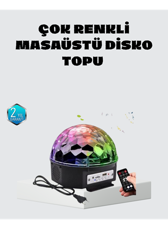 Taşınabilir Mini Disko Topu Lamba – Müzikle Senkronize Işık Efekti ve Parti Atmosferi