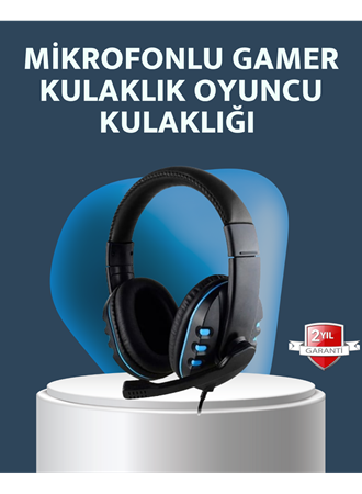 Stereo Mikrofonlu Kablolu Oyun Kulaklığı – Konforlu ve Net Ses İletimi