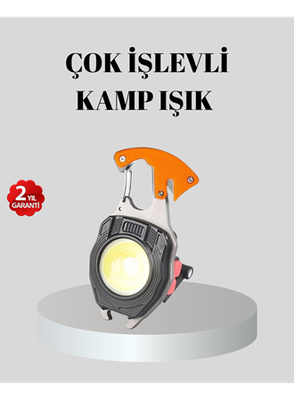 Çok Fonksiyonlu Anahtarlık Fener – Güçlü LED Işıklı, Şarjlı, Düdüklü ve Tornavidalı Mini El Feneri