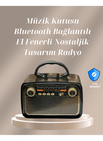 Bluetooth Bağlantılı Taşınabilir Hoparlör – FM/AM Radyo Özellikli, Şarj Edilebilir Batarya, 1 kg