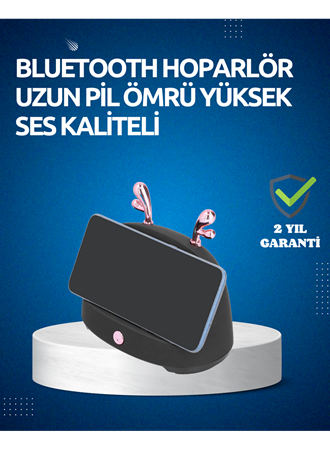 Akıllı Kablosuz Telefon Tutucu ve Stereo Hoparlör – Kolay Kullanım ve Yüksek Ses Kalitesi