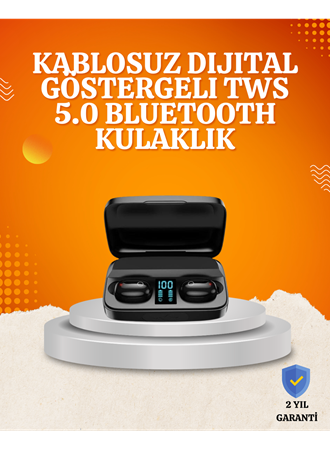 1800 mAh Güçlü Şarj Kutusu ile Bluetooth Kulaklık Seti