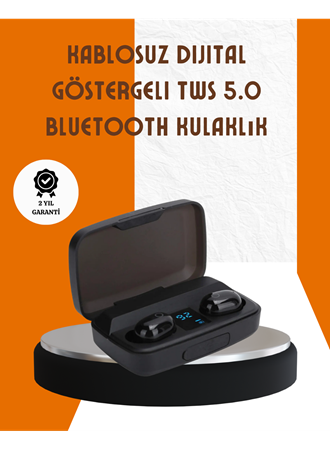Bluetooth V5.0 Parmak Dokunmatik Kontrol Kablosuz Kulaklık Şarj Kutulu Model