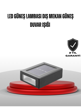 Güneş Enerjili Su Geçirmez LED Duvar Lambası