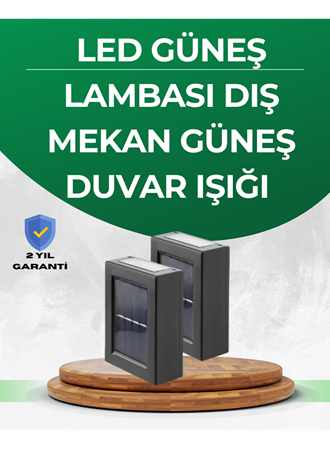 Şeffaf Abajurlu Duvar Tipi Solar Işık