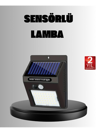 Solar LED Bahçe Aydınlatma – Hareket Sensörlü, Güneş Paneliyle Şarj Olan, IP65 Dayanıklı