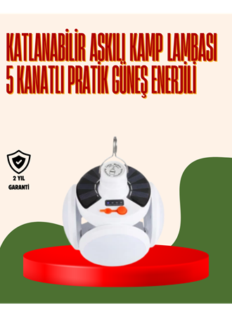 IPX4 Suya Dayanıklı, Katlanabilir LED Kamp Lambası ve Acil Durum Işığı