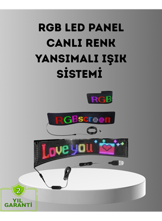 Akıllı LED Matrix Panel – USB Bağlantılı, Kaydırmalı Yazı ve Animasyon Desteği