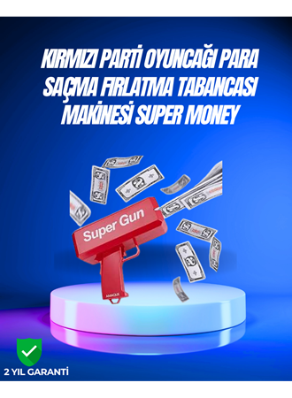 Dolar Boyutunda Kâğıt Atışı Yapan Pil ile Çalışan Oyuncak Tabanca