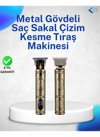 Dayanıklı Çelik Kafa ve Güçlü Motorlu Saç Sakal Makinesi