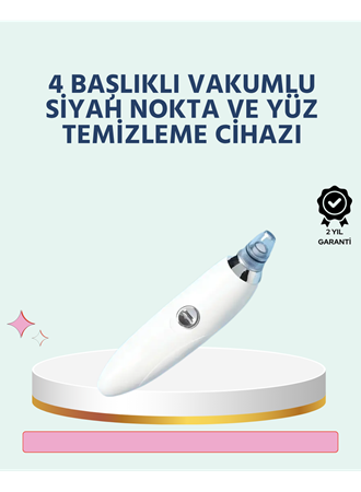 Cilt Dostu Vakumlu Siyah Nokta Temizleyici – Siyah Nokta, Yağ ve Makyaj Kalıntılarına Karşı - Lisinya