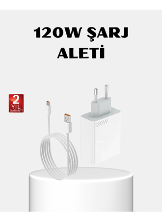 120W Type-C Hızlı Şarj Adaptörü – Akıllı Koruma ve Turbo Güç Desteği