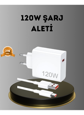 Turbo 120W Hızlı Şarj Cihazı – Kısa Devre ve Akım Koruma Özellikli