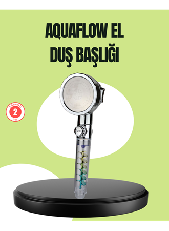 Basınçlı El Duşu Başlığı – Döner Pervaneli, Göz Kamaştıran Yağmur Etkisi