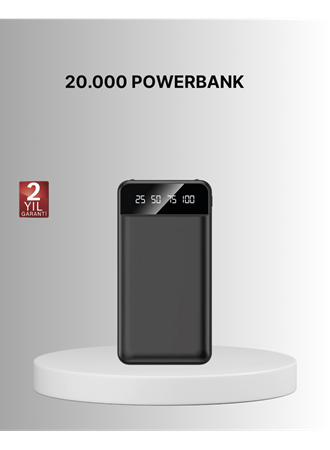 Taşınabilir 20.000 mAh Hızlı Şarj Powerbank 4 Çıkışlı