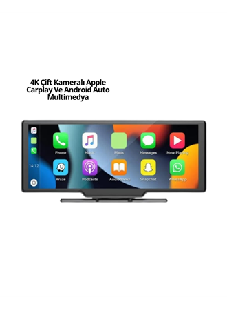 Honda Civic, Jazz, HR-V, CR-V, Nissan Qashqai, Micra, Juke,Uyumlu Kablosuz CarPlay & Android Auto Multimedya – Geri Görüş Kameralı