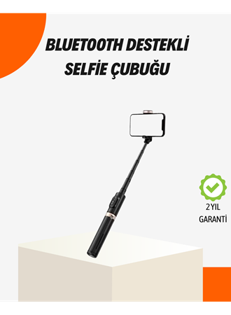 Bluetooth’lu Işıklı Selfie Çubuğu – Katlanabilir, 130 cm