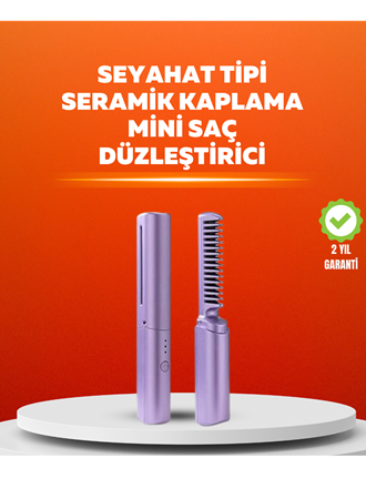 USB Şarjlı Kablosuz Saç Düzleştirici – Seyahat ve Günlük Kullanım