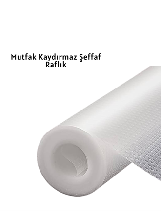 kaydırmaz şeffaf raflık