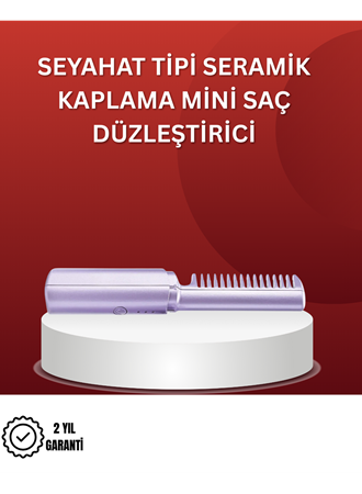 Isıtmalı Saç Düzleştirici Fırça – Kablosuz ve Hafif Tasarım
