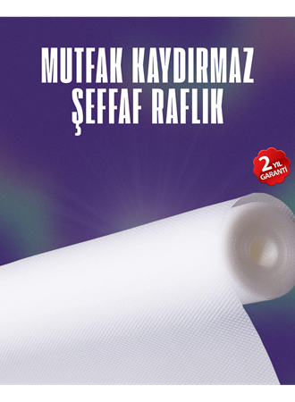 Su geçirmez kaydırmaz raflık ve çekmece astarı 3 metre