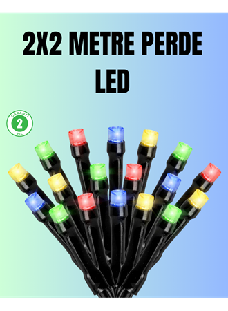 Su Geçirmez Pil Çalışan LED Perde Işık – İç ve Dış Mekan