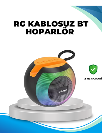 RGB Işıklı Taşınabilir Kablosuz Bluetooth Hoparlör
