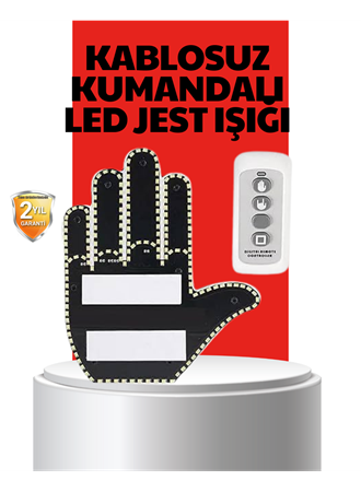 Uzaktan Kumandalı LED Jest Işığı – 3 Farklı Hareket Modu
