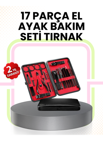 Kompakt ve Şık Tasarımlı 17 Parça Bakım Seti