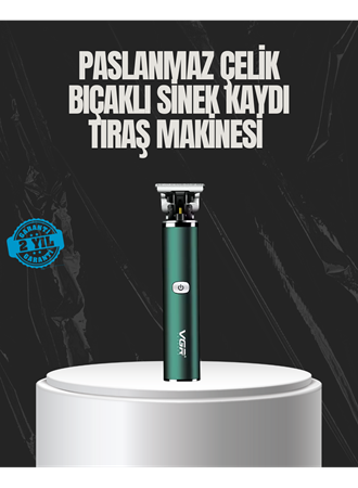 Paslanmaz Çelik Başlıklı Su Geçirmez Şarjlı Saç Kesme Makinesi