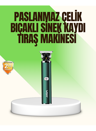 Koyu Yeşil Profesyonel Metal Gövdeli Saç Kesme Makinesi